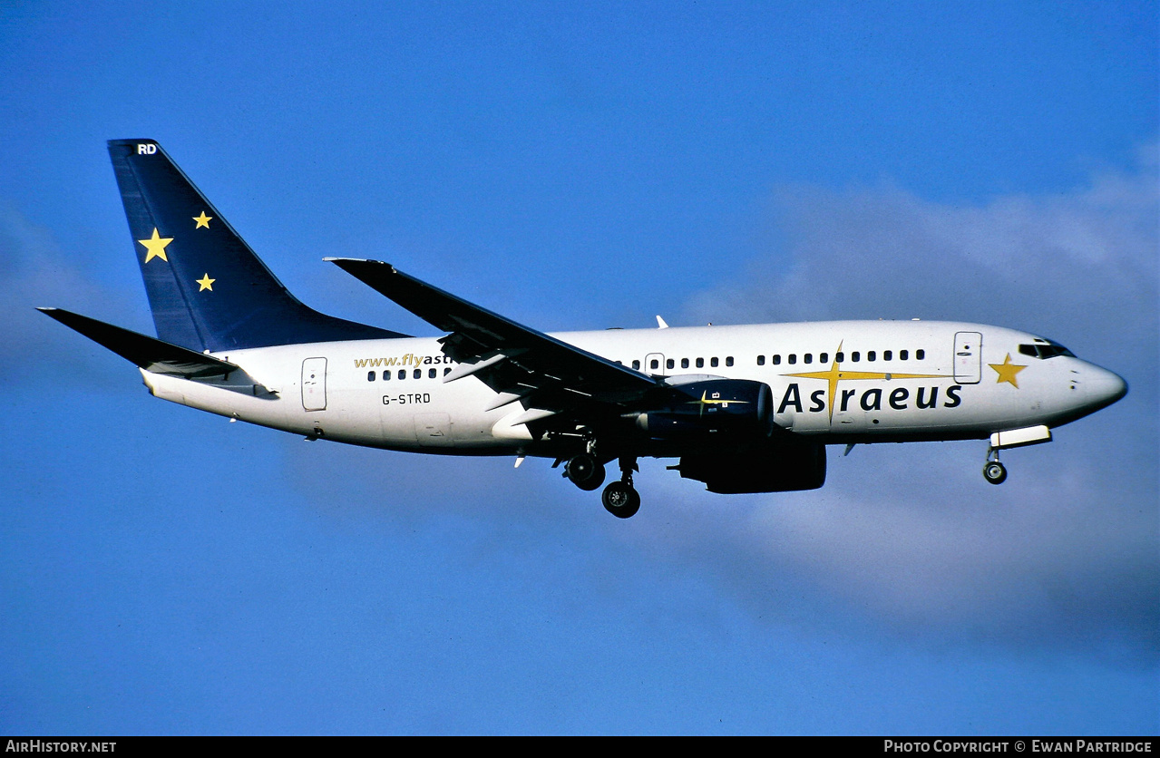 Aircraft Photo of G-STRD | Boeing 737-7BX | Astraeus Airlines | AirHistory.net #626667