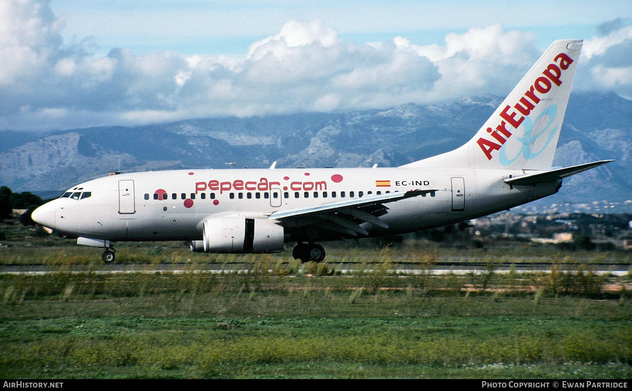 Aircraft Photo of EC-IND | Boeing 737-683 | Air Europa | AirHistory.net #626669