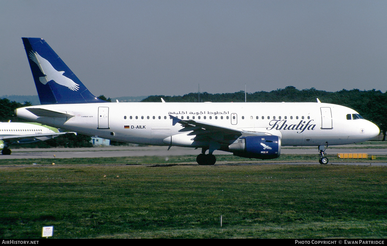 Aircraft Photo of D-AILK | Airbus A319-114 | Khalifa Airways | AirHistory.net #626691