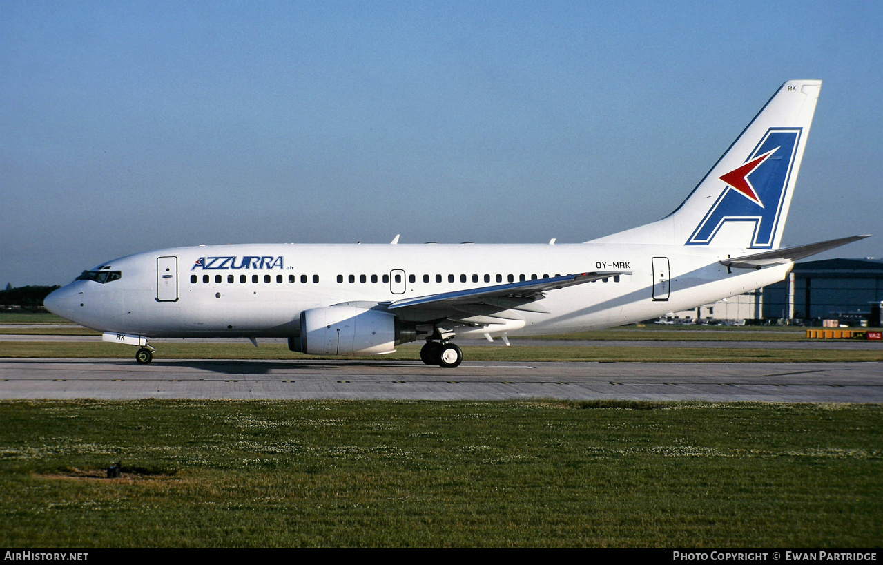 Aircraft Photo of OY-MRK | Boeing 737-7L9 | Azzurra Air | AirHistory.net #626693
