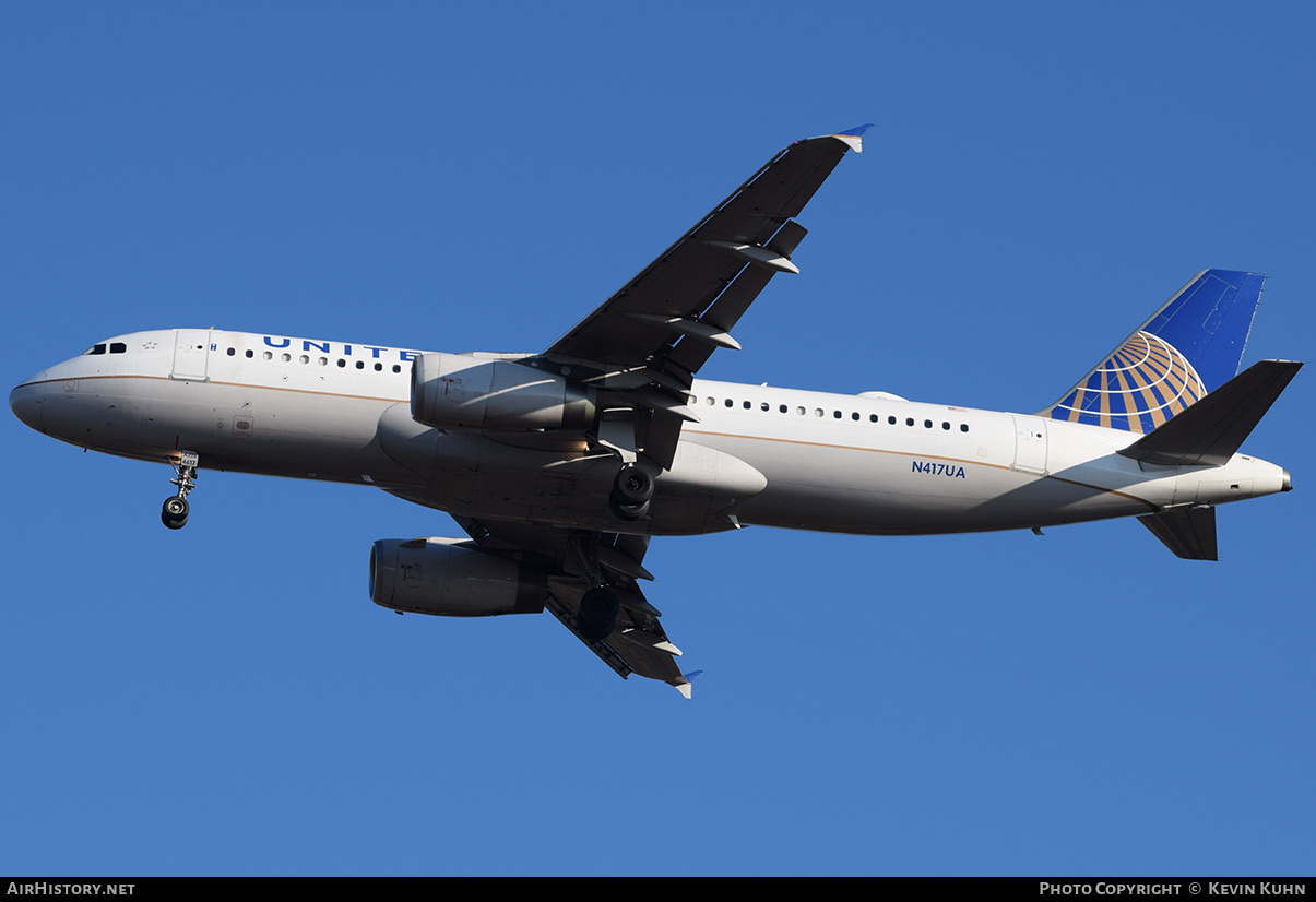 Aircraft Photo of N417UA | Airbus A320-232 | United Airlines | AirHistory.net #626733