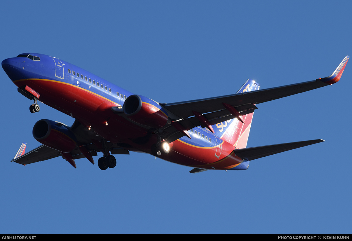 Aircraft Photo of N446WN | Boeing 737-7H4 | Southwest Airlines | AirHistory.net #626739