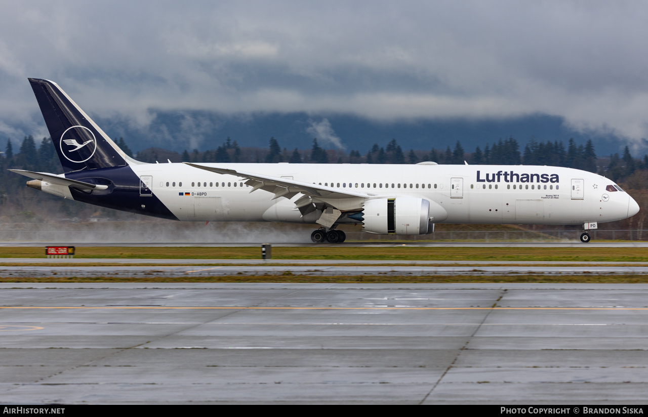 Aircraft Photo of D-ABPD | Boeing 787-9 Dreamliner | Lufthansa | AirHistory.net #626780