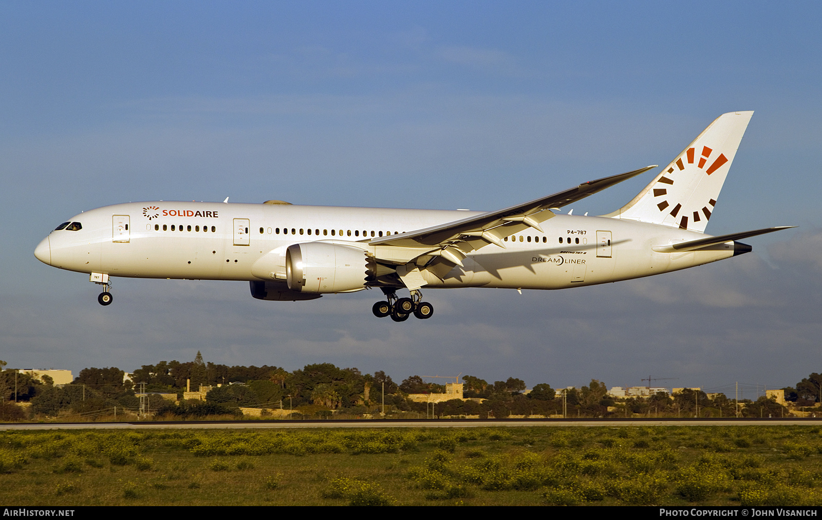 Aircraft Photo of P4-787 | Boeing 787-8 Dreamliner | SolidAire | AirHistory.net #626789