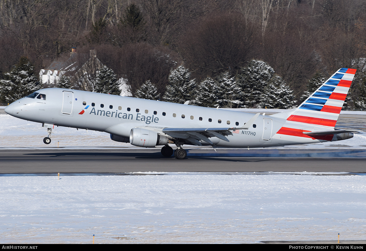 Aircraft Photo of N117HQ | Embraer 175LR (ERJ-170-200LR) | American Eagle | AirHistory.net #626942