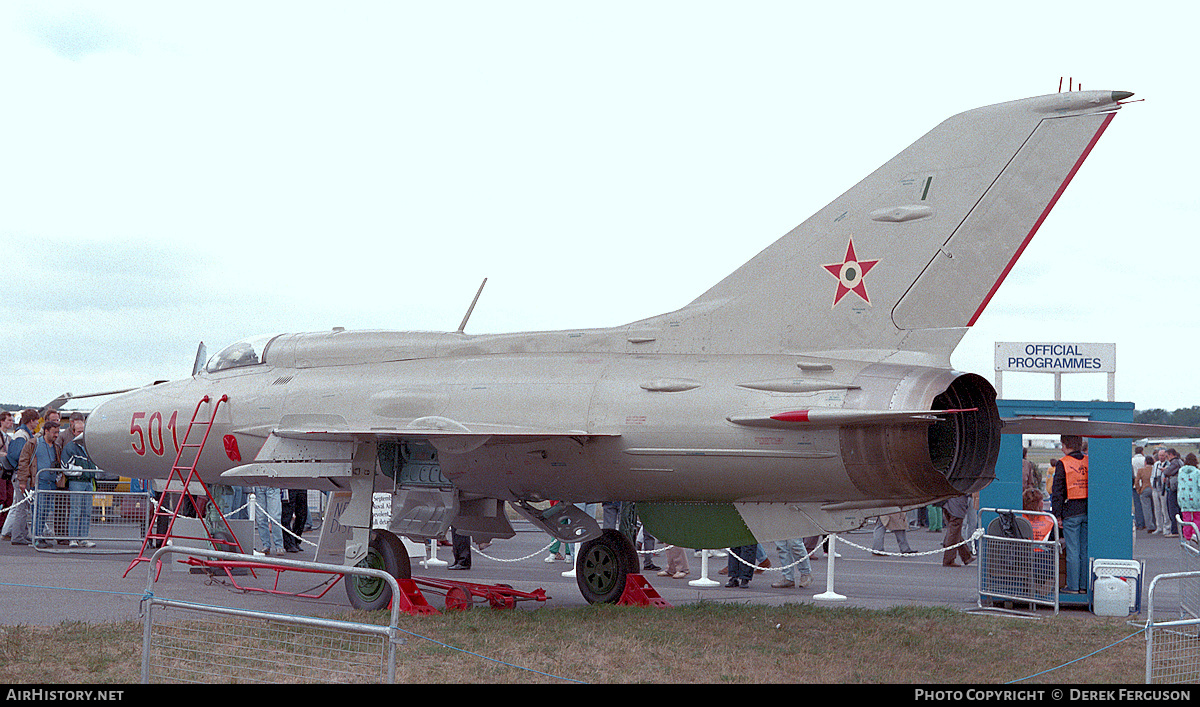 Aircraft Photo of 501 | Mikoyan-Gurevich MiG-21PF | Hungary - Air Force | AirHistory.net #627052