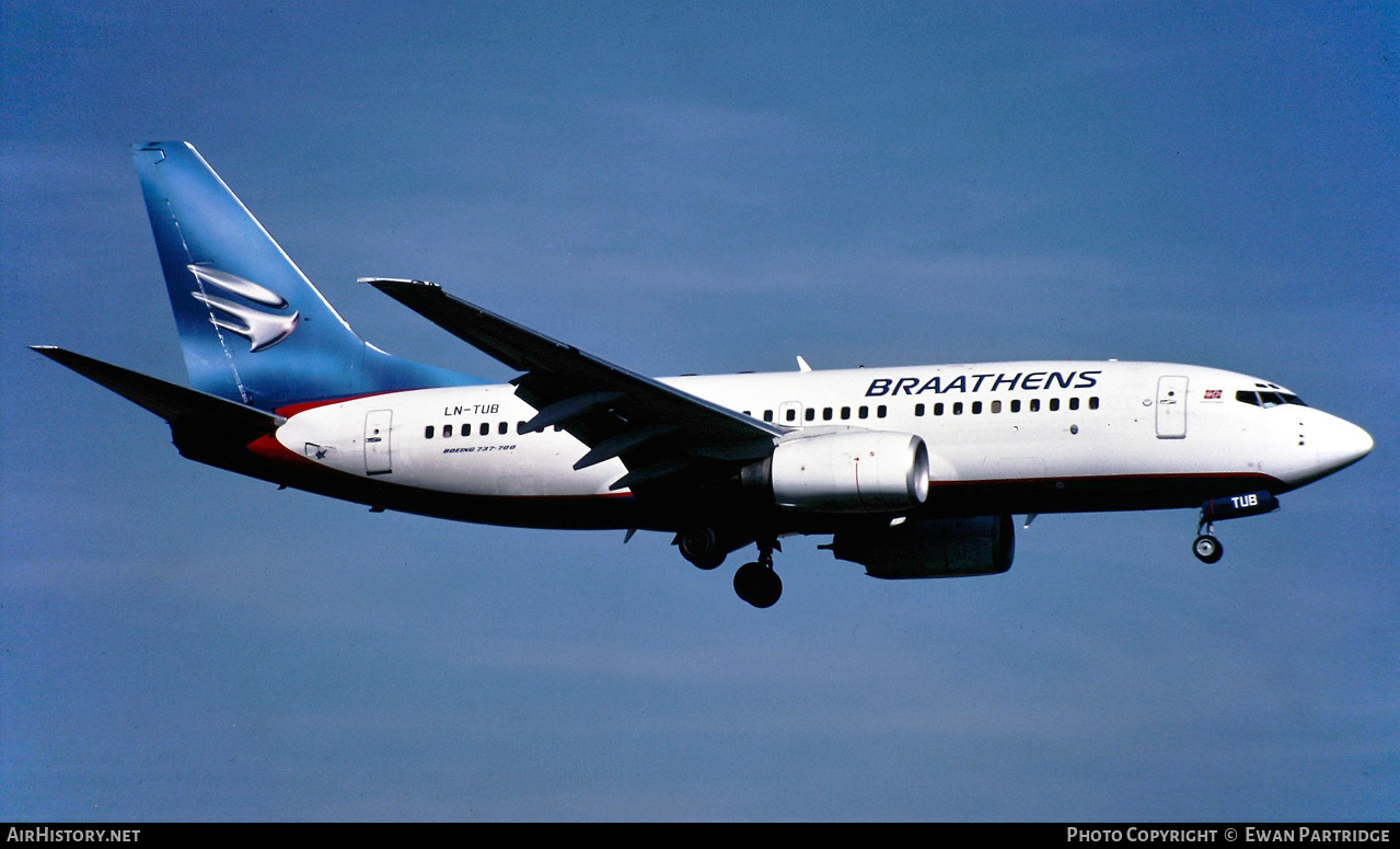 Aircraft Photo of LN-TUB | Boeing 737-705 | Braathens | AirHistory.net #627074