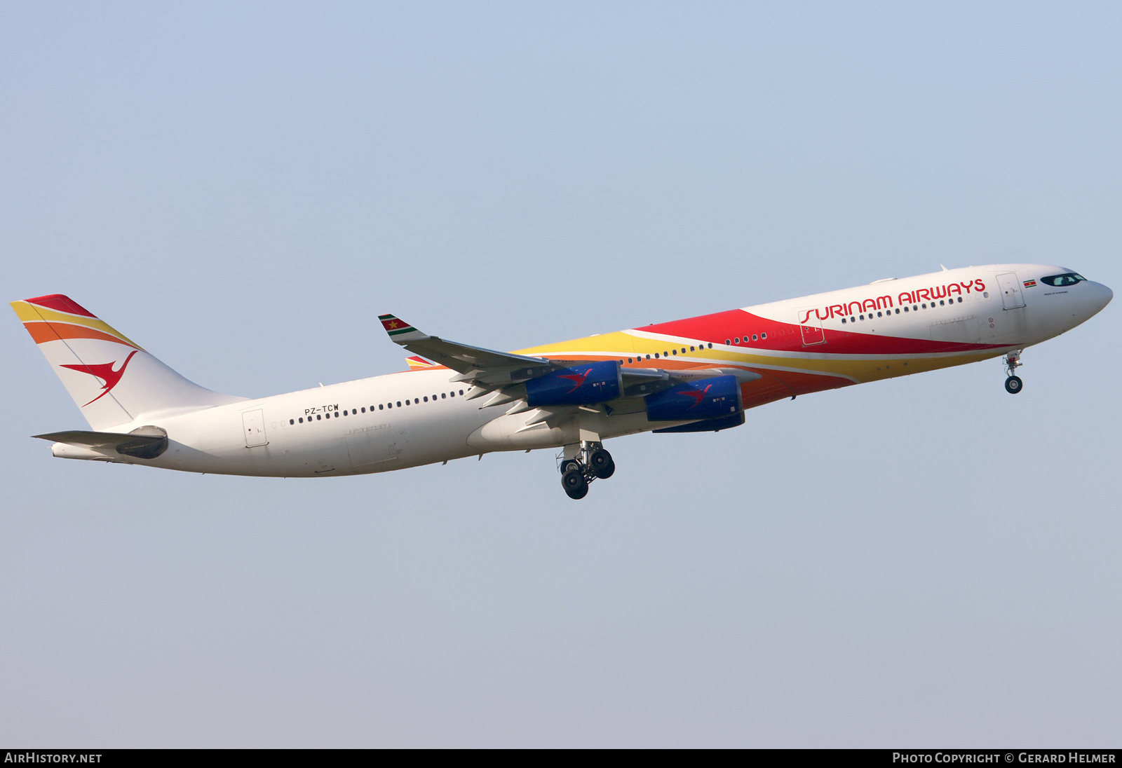 Aircraft Photo of PZ-TCW | Airbus A340-313E | Surinam Airways | AirHistory.net #627085