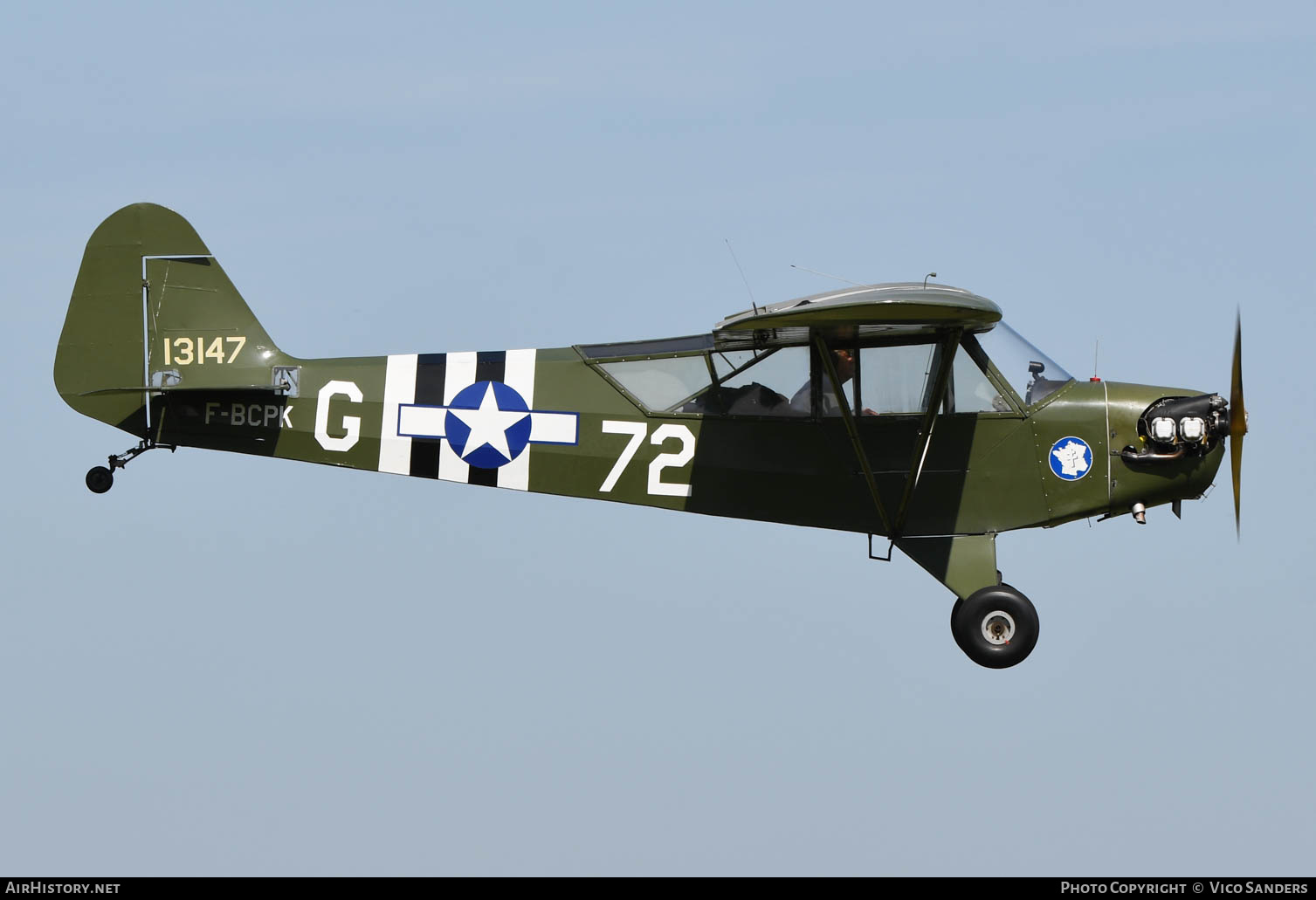 Aircraft Photo of F-BCPK / 13147 | Piper L-4J Grasshopper (J-3C-65D) | USA - Air Force | AirHistory.net #627105