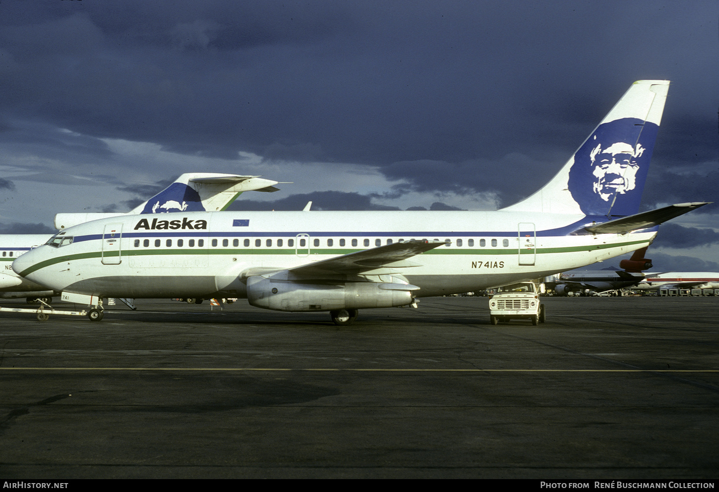 Aircraft Photo of N741AS | Boeing 737-2Q8C/Adv | Alaska Airlines | AirHistory.net #627129