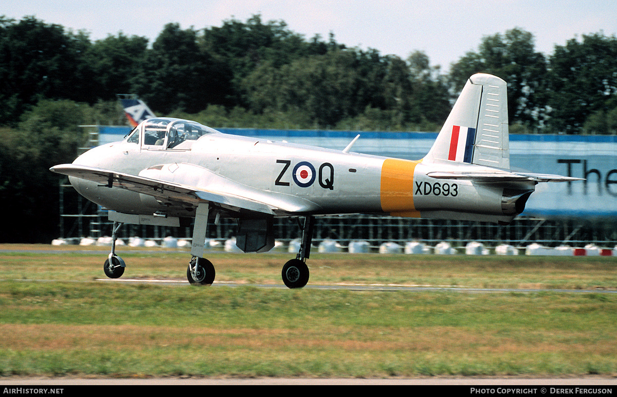 Aircraft Photo of G-AOBU / XD693 | Hunting Percival P.84 Jet Provost T1 | UK - Air Force | AirHistory.net #627156