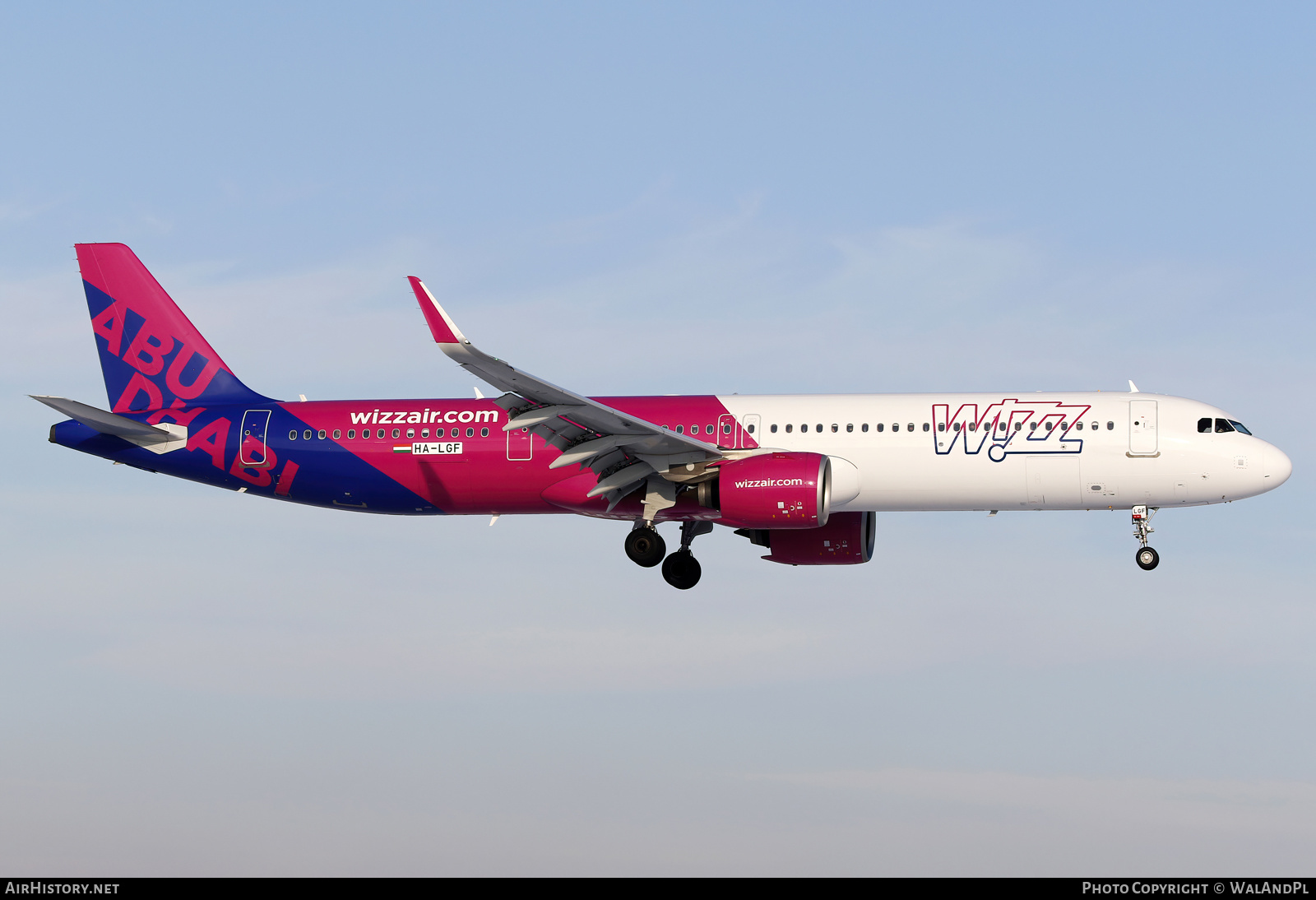 Aircraft Photo of HA-LGF | Airbus A321-271NX | Wizz Air | AirHistory.net #627190