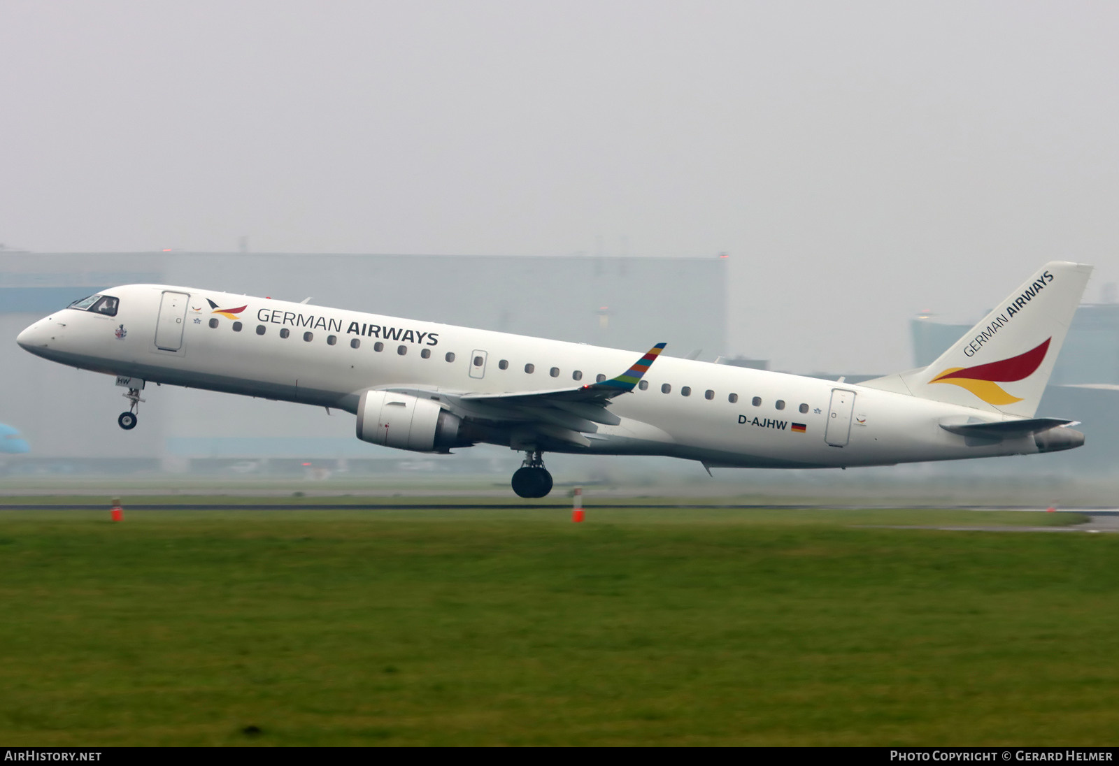 Aircraft Photo of D-AJHW | Embraer 190LR (ERJ-190-100LR) | German Airways | AirHistory.net #627203