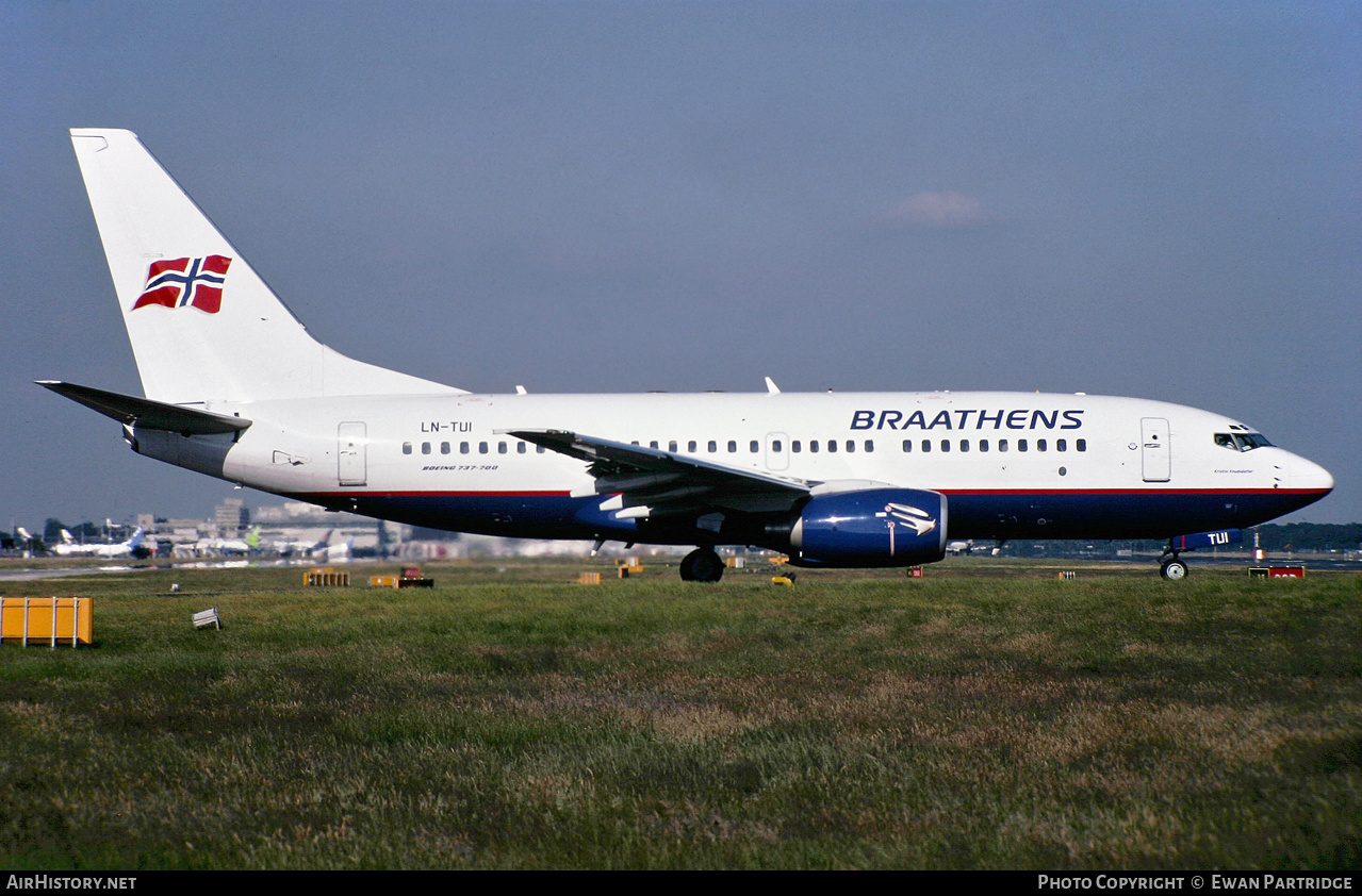 Aircraft Photo of LN-TUI | Boeing 737-705 | Braathens | AirHistory.net #627221