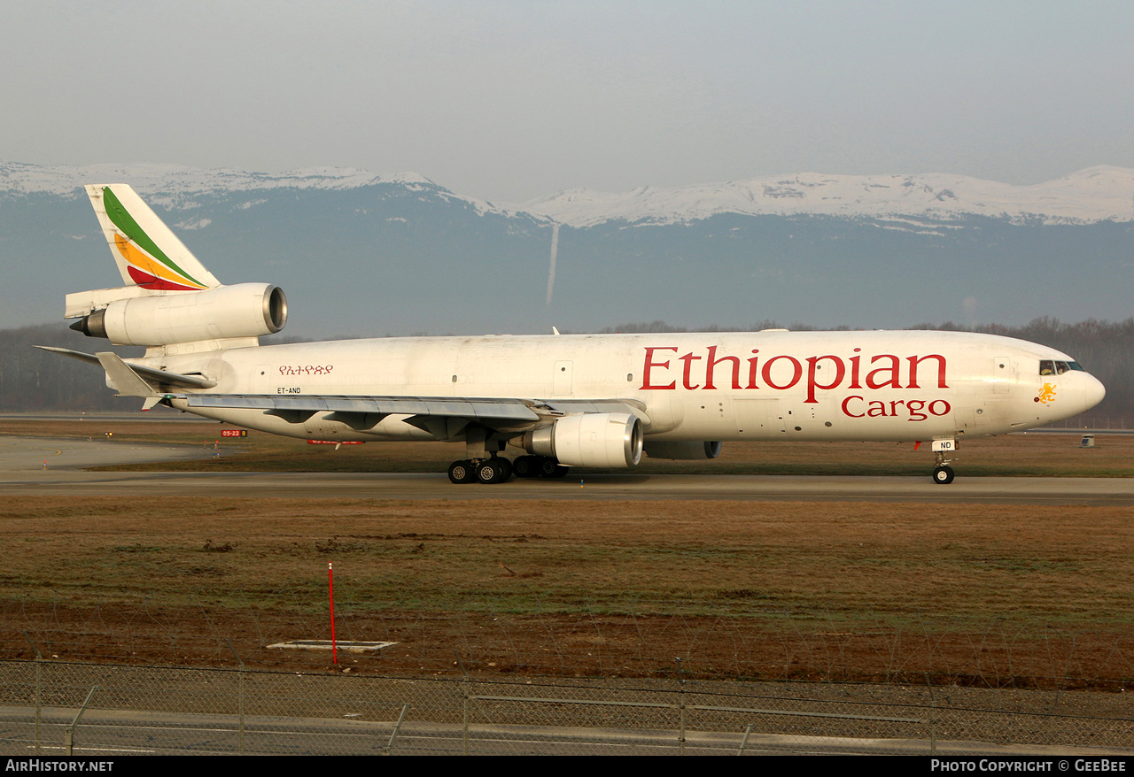 Aircraft Photo of ET-AND | McDonnell Douglas MD-11/F | Ethiopian Airlines Cargo | AirHistory.net #627258
