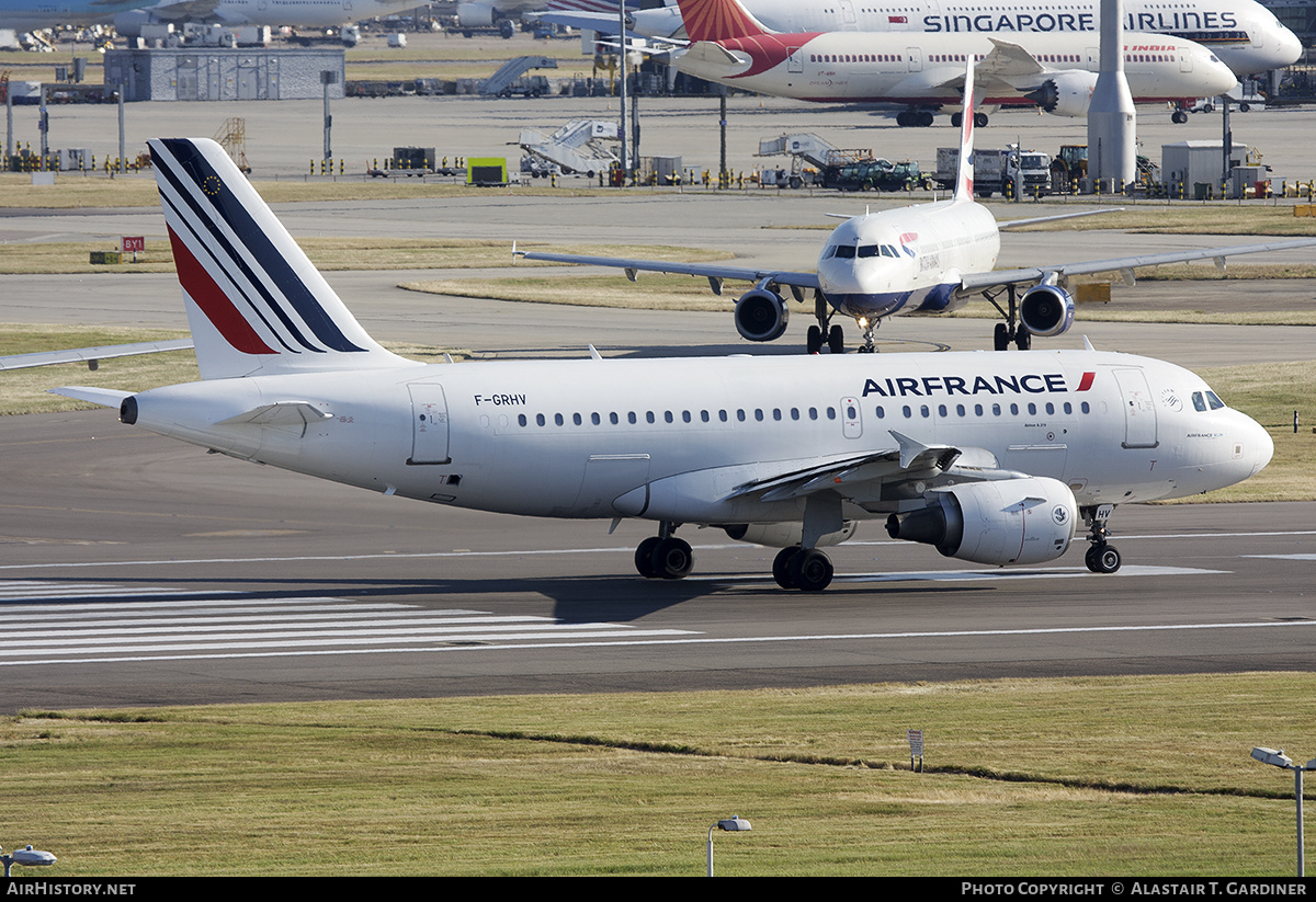 Aircraft Photo of F-GRHV | Airbus A319-111 | Air France | AirHistory.net #627285