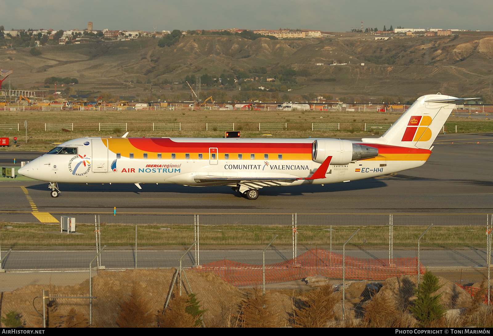 Aircraft Photo of EC-HHI | Bombardier CRJ-200ER (CL-600-2B19) | Iberia Regional | AirHistory.net #627286