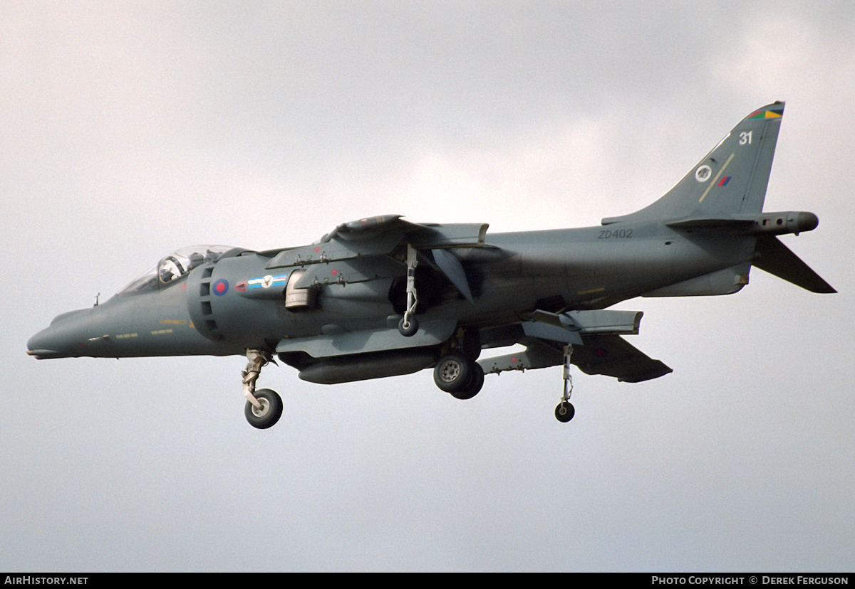 Aircraft Photo of ZD402 | British Aerospace Harrier GR7 | UK - Air Force | AirHistory.net #627289