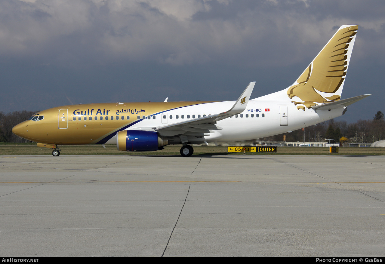 Aircraft Photo of HB-IIQ | Boeing 737-7CN BBJ | Gulf Air | AirHistory.net #627294