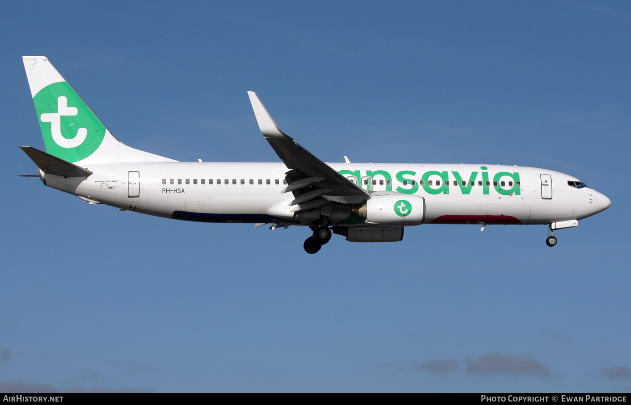 Aircraft Photo of PH-HSA | Boeing 737-8K2 | Transavia | AirHistory.net #627299