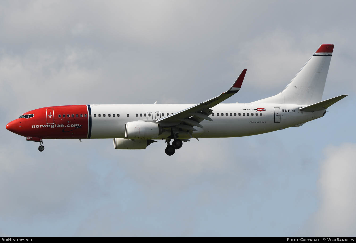 Aircraft Photo of SE-RPD | Boeing 737-8JP | Norwegian | AirHistory.net #627347