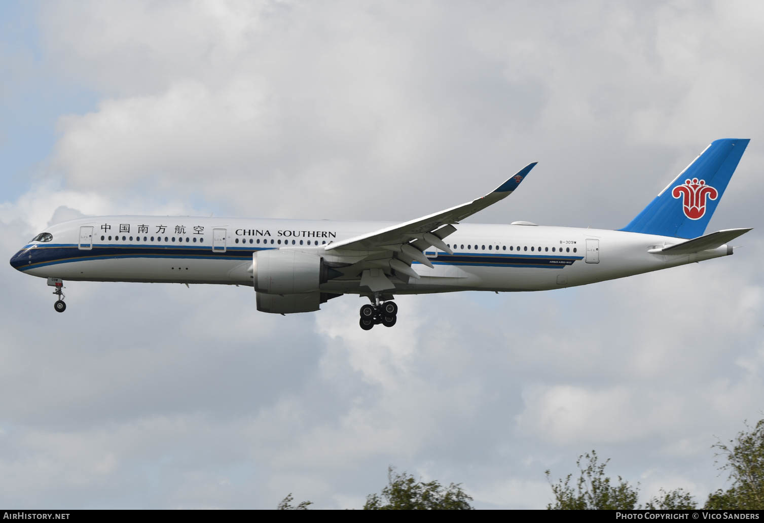 Aircraft Photo of B-309W | Airbus A350-941 | China Southern Airlines | AirHistory.net #627360