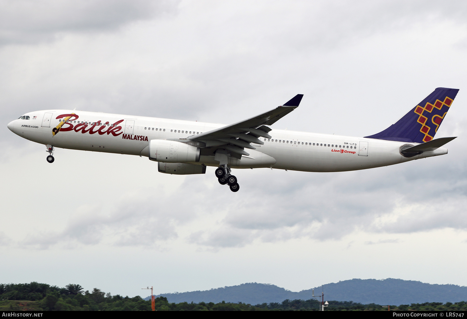 Aircraft Photo of 9M-LFD | Airbus A330-343 | Batik Air Malaysia | AirHistory.net #627497