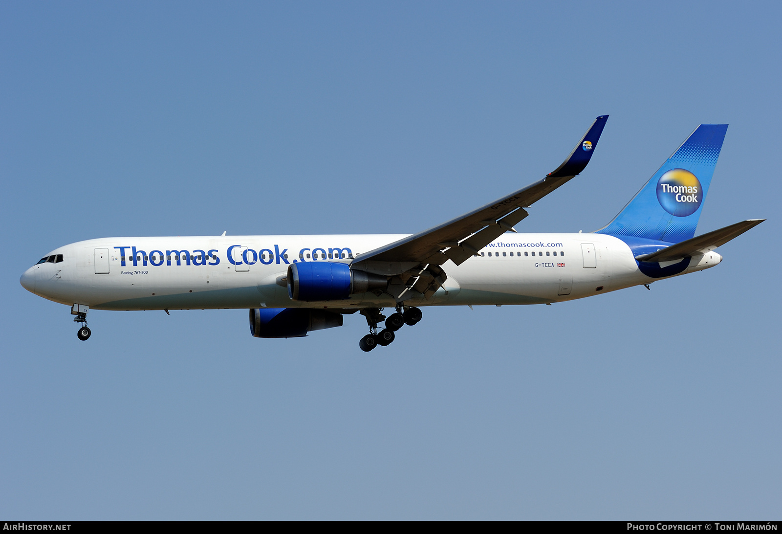Aircraft Photo of G-TCCA | Boeing 767-31K/ER | Thomas Cook Airlines | AirHistory.net #627595