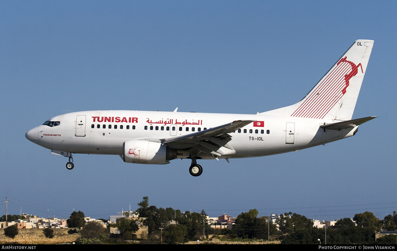 Aircraft Photo of TS-IOL | Boeing 737-6H3 | Tunisair | AirHistory.net #627725