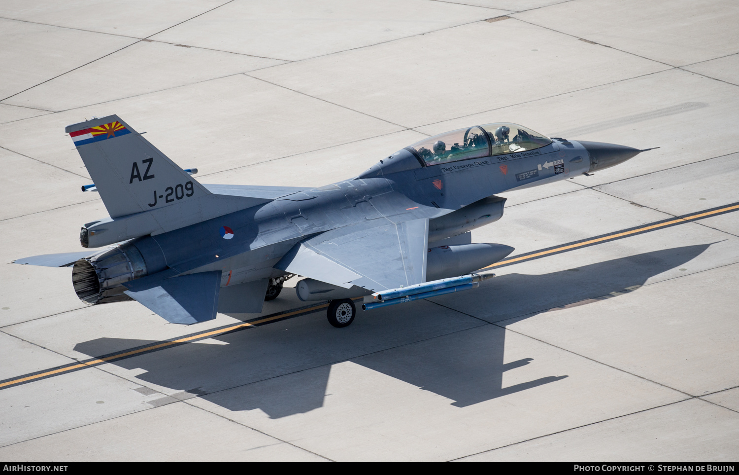 Aircraft Photo of J-209 | General Dynamics F-16B Fighting Falcon | Netherlands - Air Force | AirHistory.net #627776