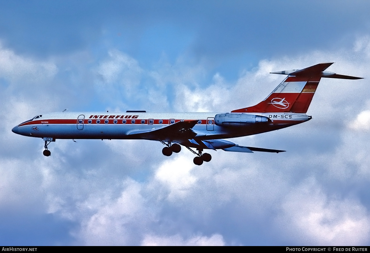 Aircraft Photo of DM-SCS | Tupolev Tu-134A | Interflug | AirHistory.net #627834