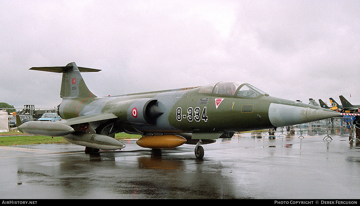 Aircraft Photo of 8334 | Lockheed F-104G Starfighter | Turkey - Air Force | AirHistory.net #627859