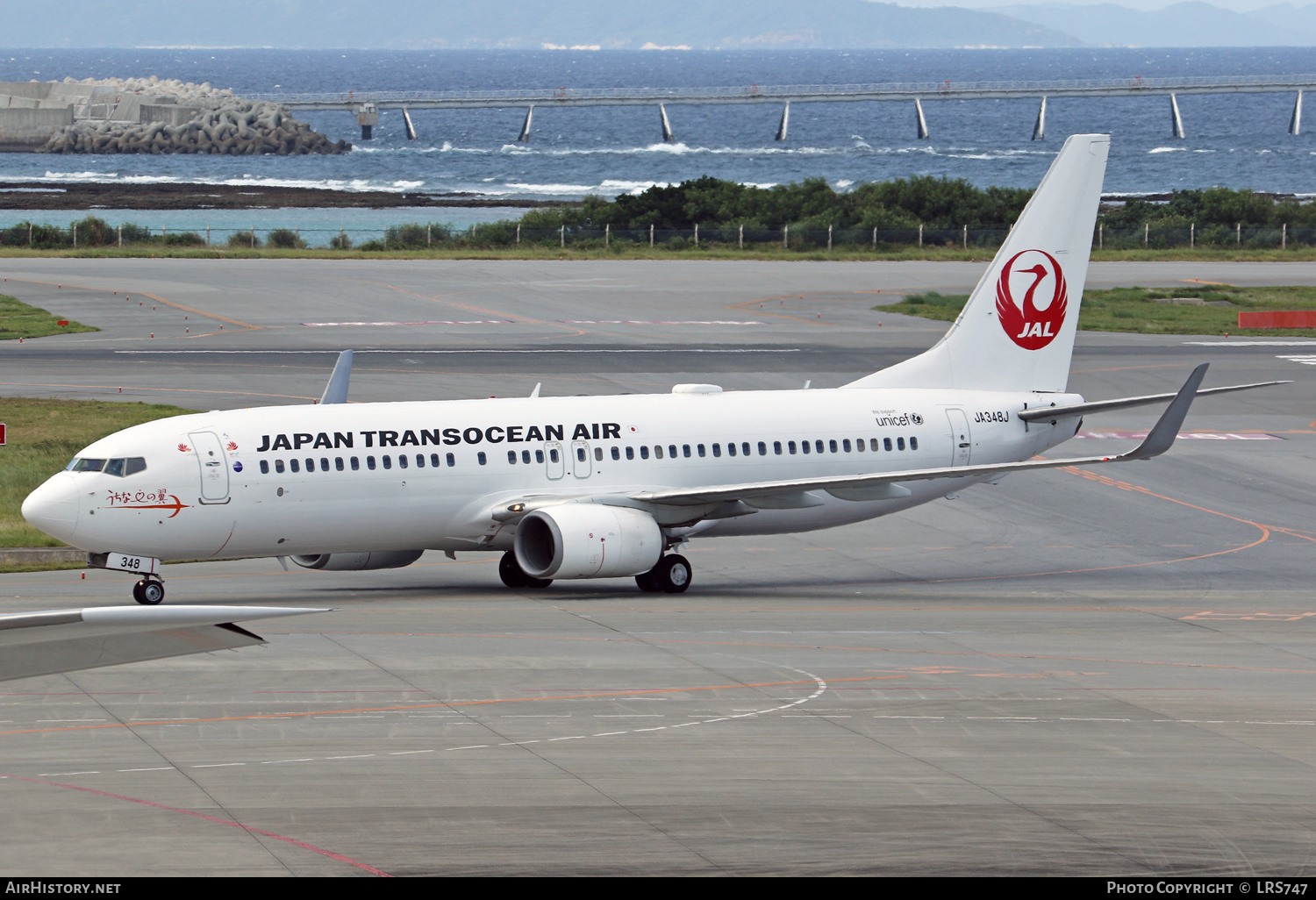 Aircraft Photo of JA348J | Boeing 737-846 | Japan TransOcean Air - JTA | AirHistory.net #627926