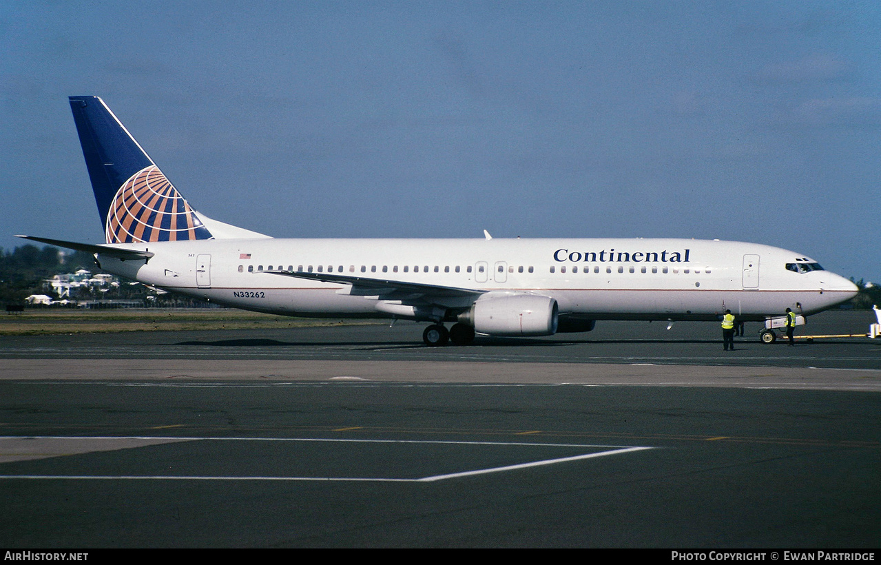 Aircraft Photo of N33262 | Boeing 737-824 | Continental Airlines | AirHistory.net #627950