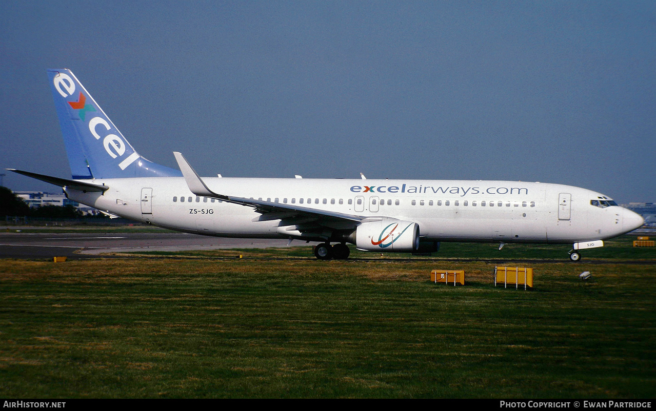 Aircraft Photo of ZS-SJG | Boeing 737-8BG | Excel Airways | AirHistory.net #627980