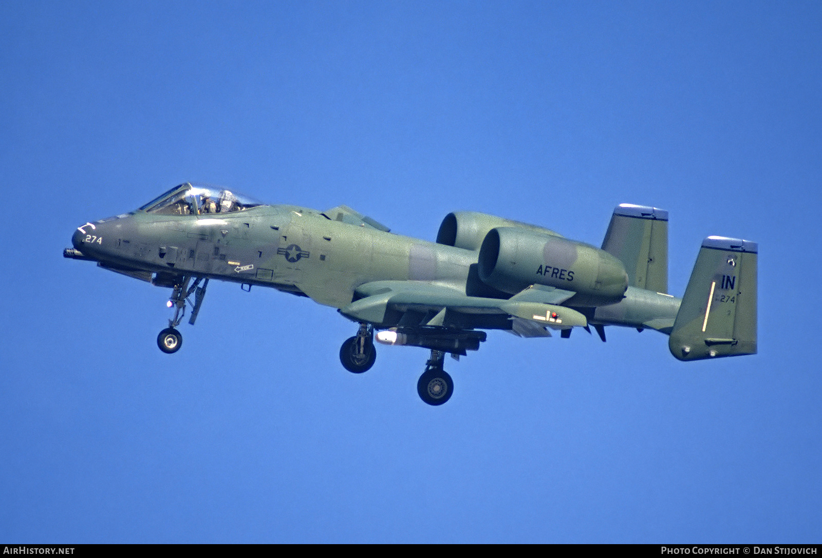 Aircraft Photo of 80-0274 / AF80-274 | Fairchild A-10A Thunderbolt II | USA - Air Force | AirHistory.net #628097