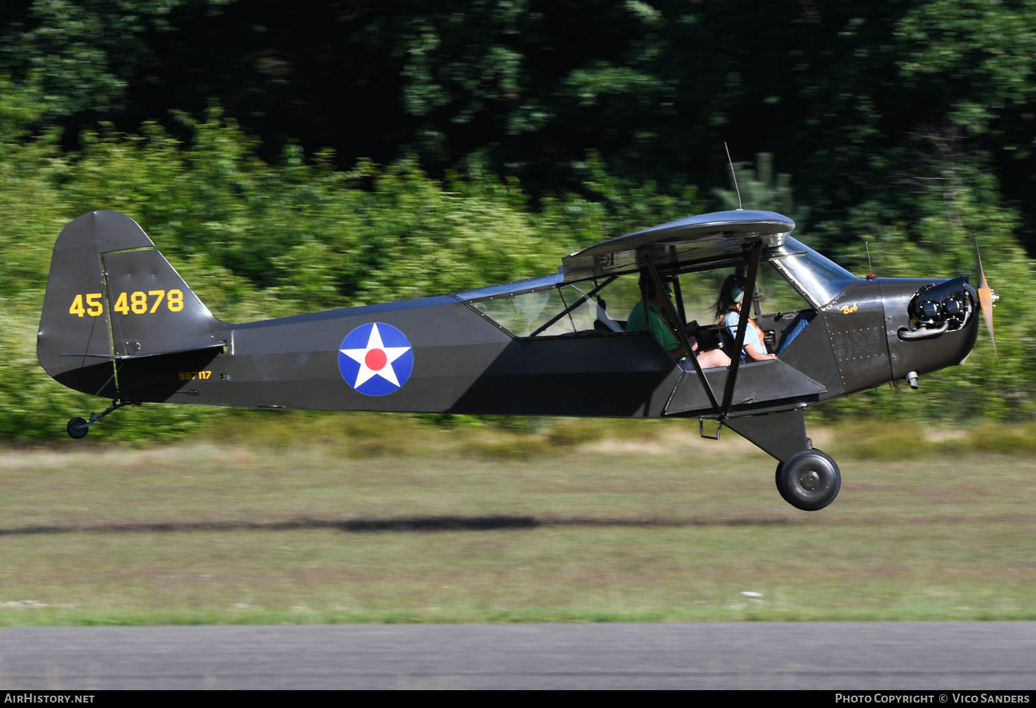 Aircraft Photo of N87117 / 454878 | Piper L-4J Grasshopper | USA - Air Force | AirHistory.net #628175