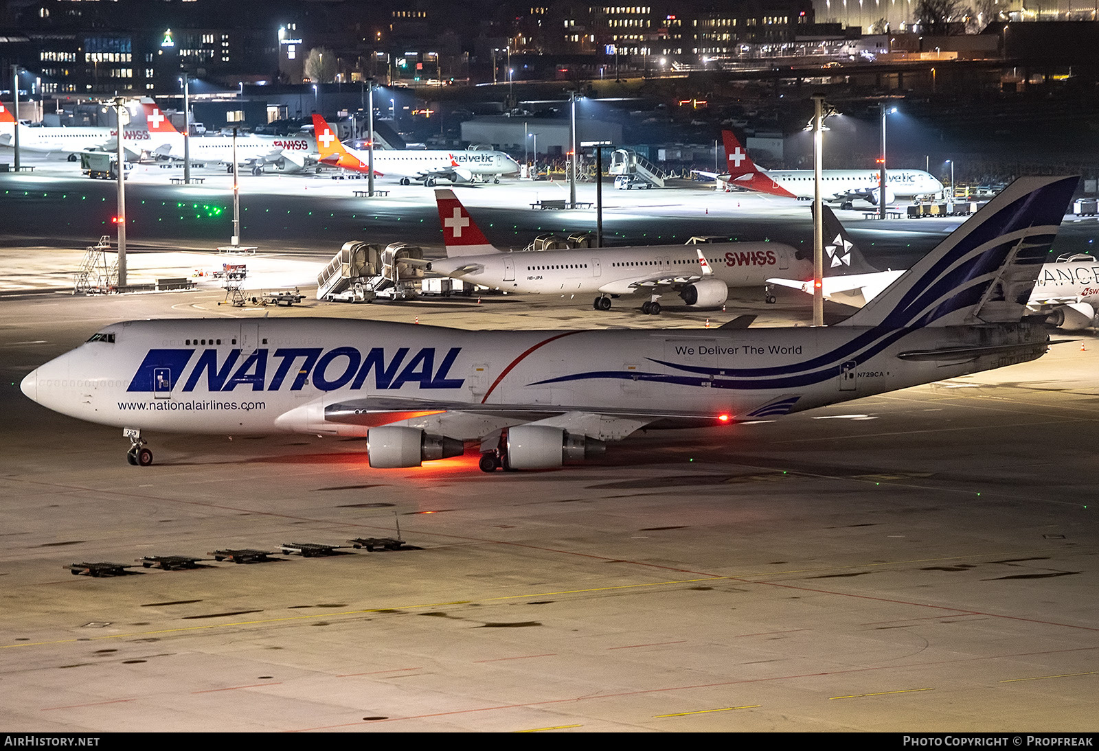 Aircraft Photo of N729CA | Boeing 747-412(BCF) | National Airlines | AirHistory.net #628186