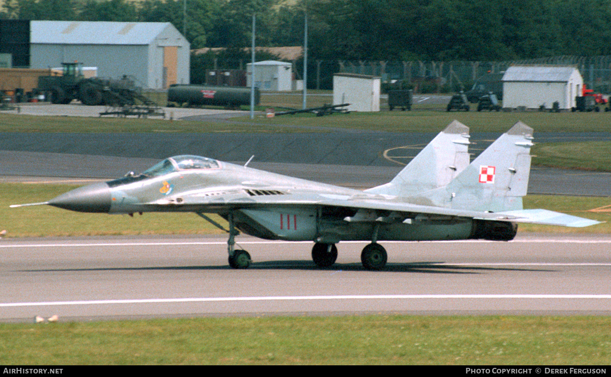 Aircraft Photo of 111 | Mikoyan-Gurevich MiG-29A (9-12A) | Poland - Air Force | AirHistory.net #628218