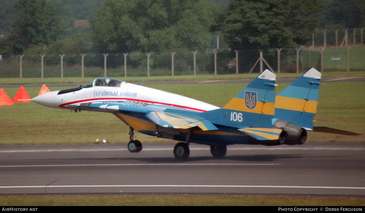 Aircraft Photo of 106 | Mikoyan-Gurevich MiG-29A (9-12A) | Ukraine - Air Force | AirHistory.net #628246