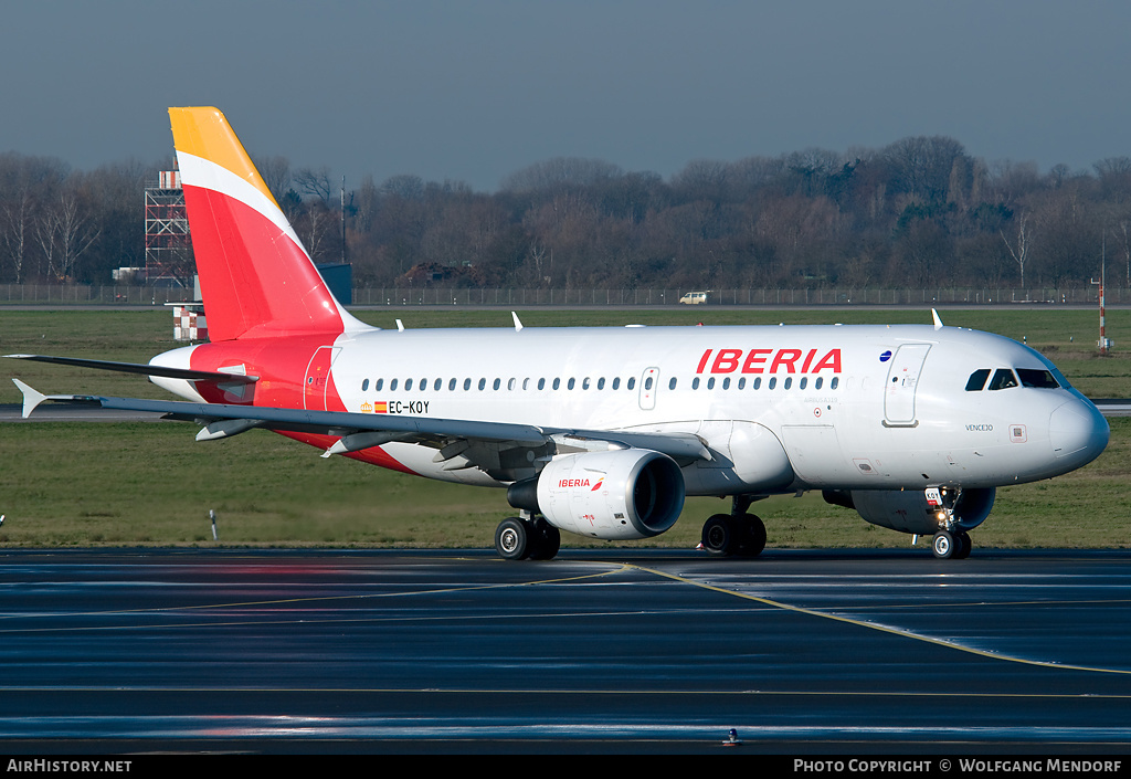 Aircraft Photo of EC-KOY | Airbus A319-111 | Iberia | AirHistory.net #628265