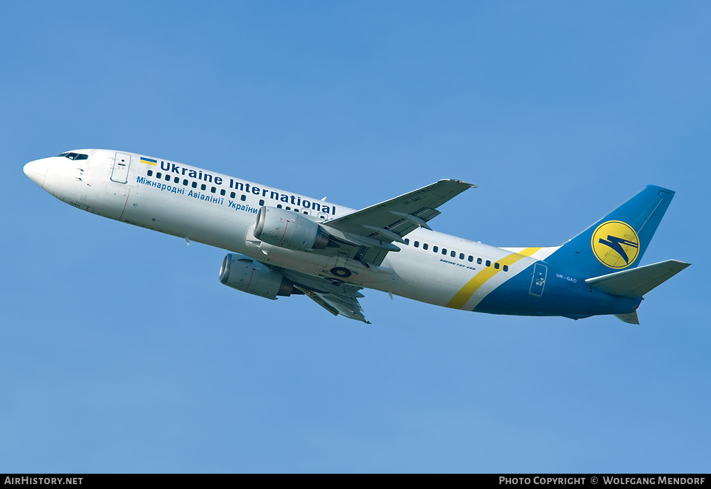 Aircraft Photo of UR-GAO | Boeing 737-4Z9 | Ukraine International Airlines | AirHistory.net #628268