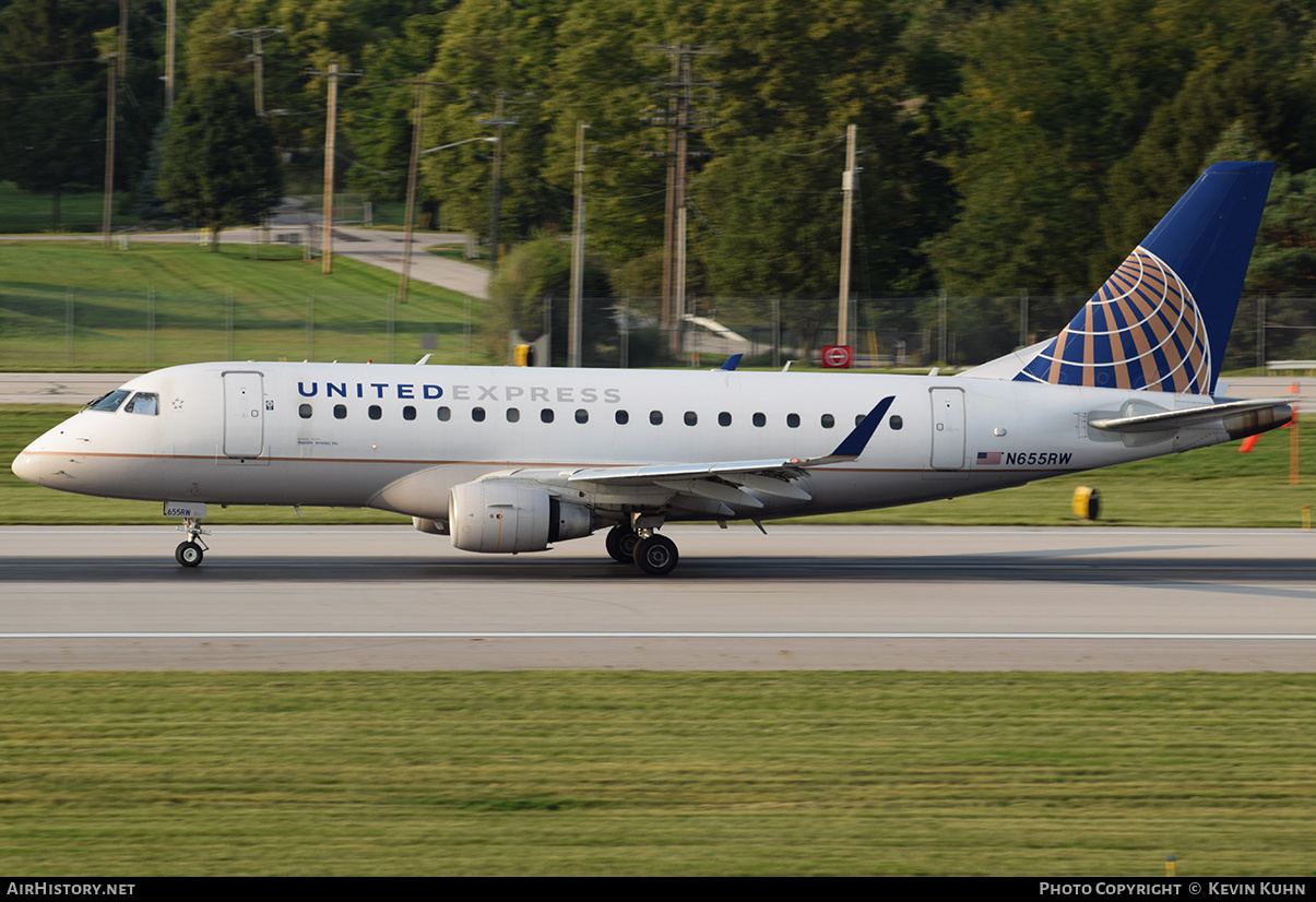 Aircraft Photo of N655RW | Embraer 170SE (ERJ-170-100SE) | United Express | AirHistory.net #628371