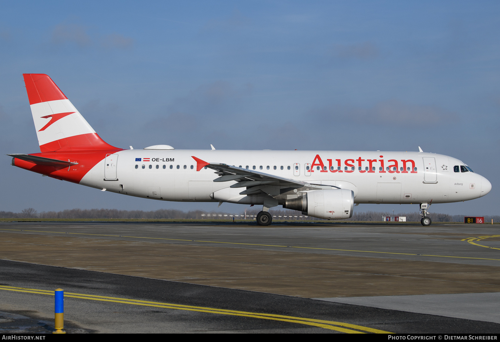 Aircraft Photo of OE-LBM | Airbus A320-214 | Austrian Airlines | AirHistory.net #628390