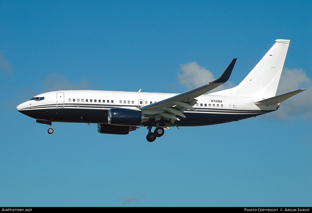 Aircraft Photo of N721BA | Boeing 737-7JR BBJ | AirHistory.net #628403