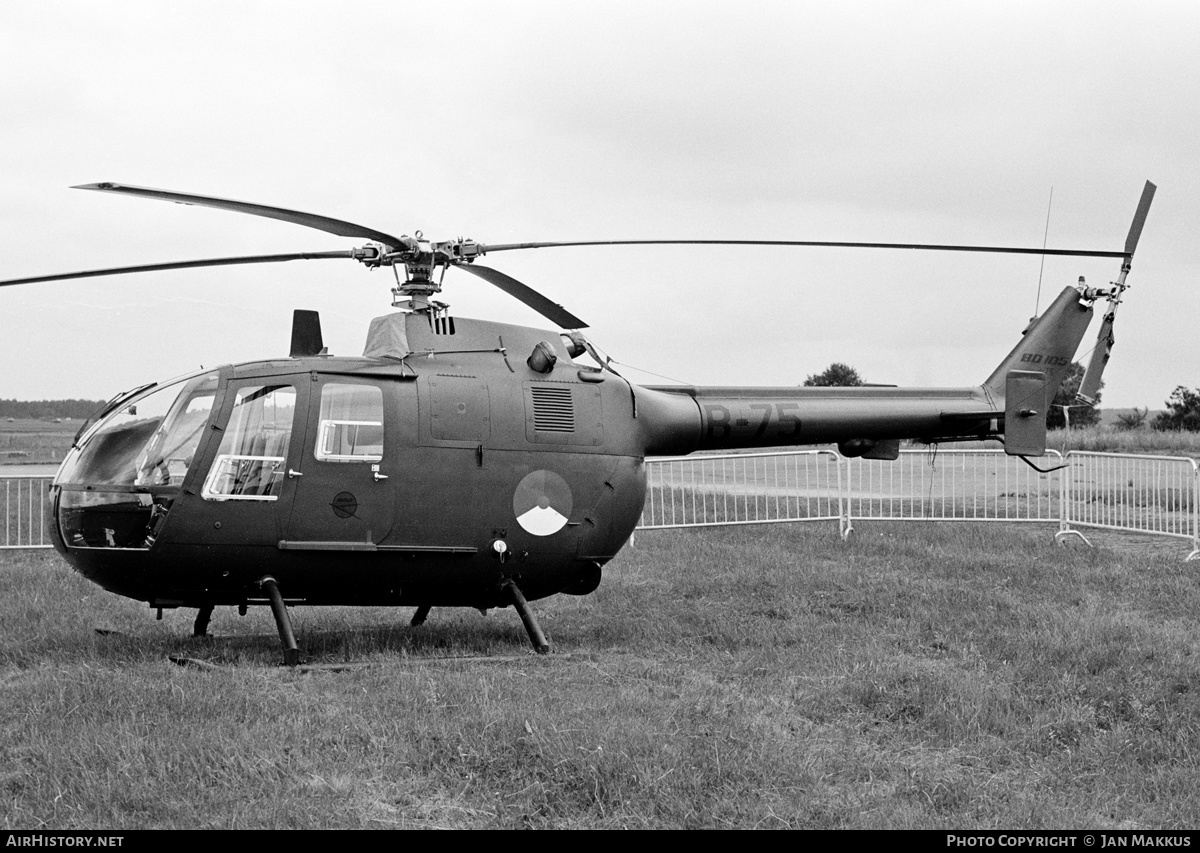 Aircraft Photo of B-75 | MBB BO-105C | Netherlands - Air Force | AirHistory.net #628409