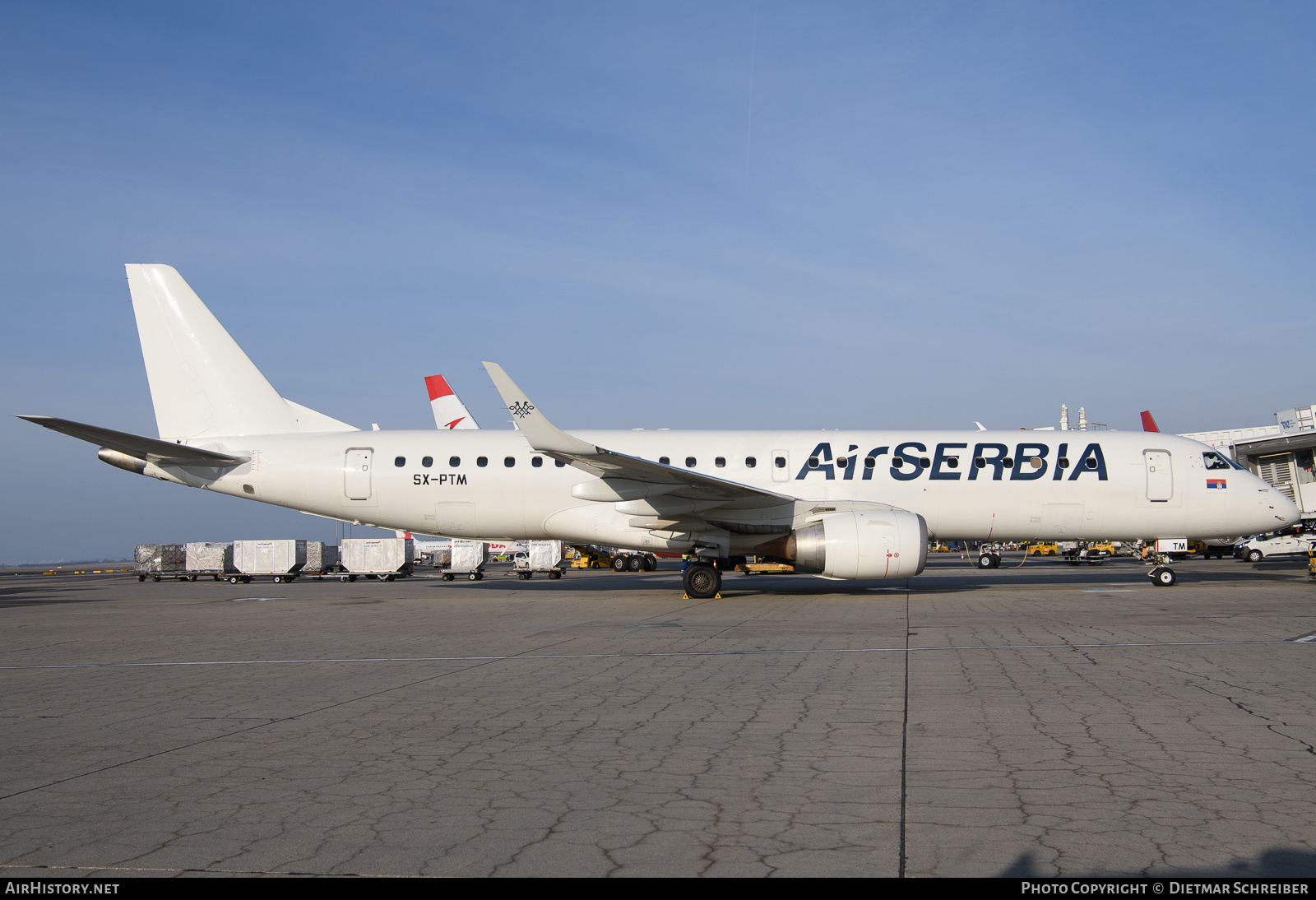 Aircraft Photo of SX-PTM | Embraer 190SR (ERJ-190-100SR) | Air Serbia | AirHistory.net #628413