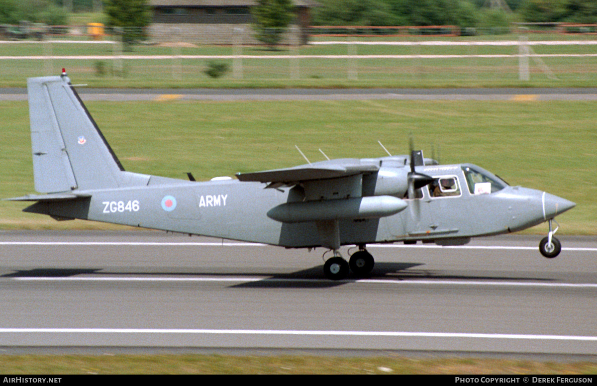 Aircraft Photo of ZG846 | Pilatus Britten-Norman BN-2T Islander AL1 | UK - Army | AirHistory.net #628453