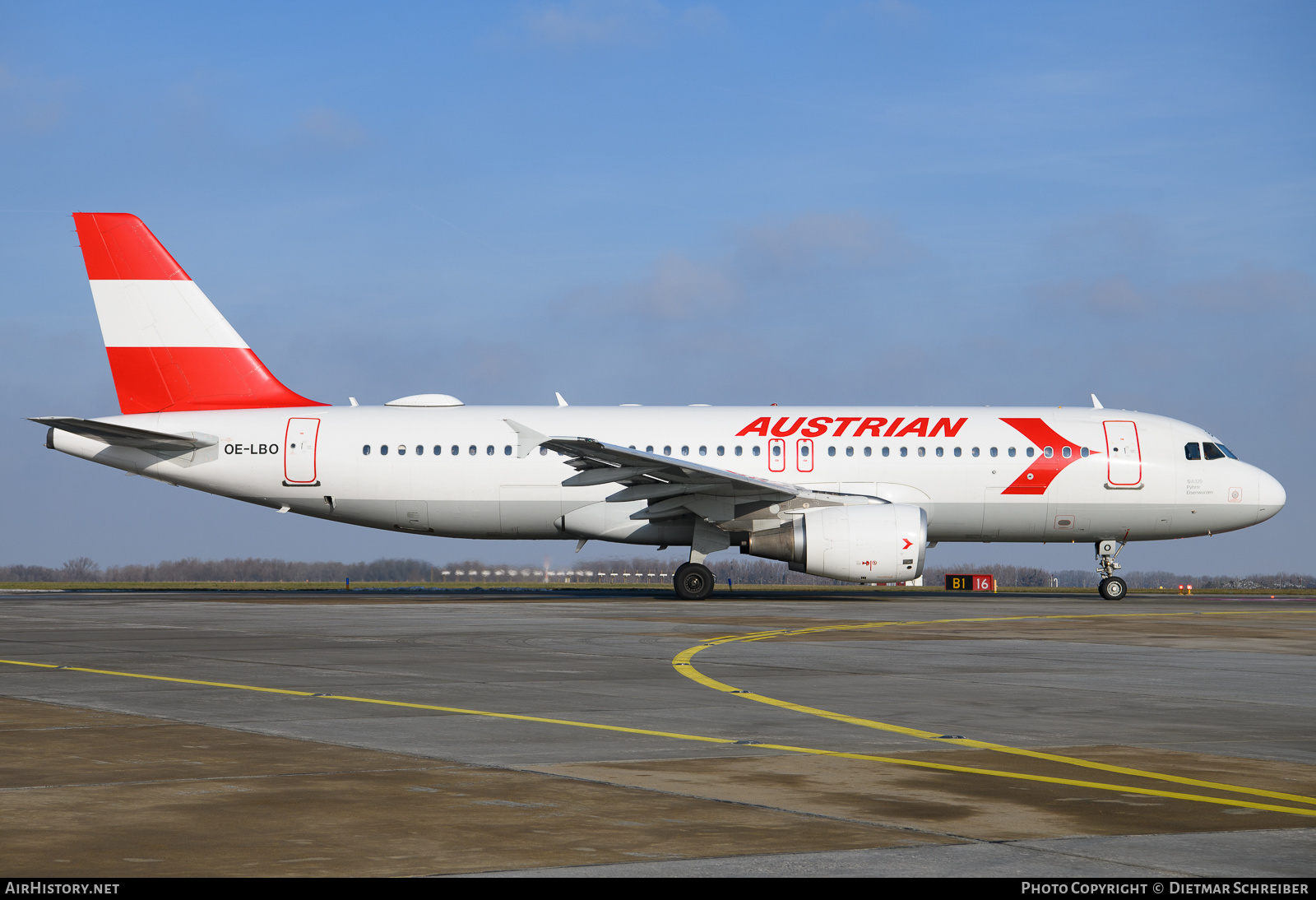 Aircraft Photo of OE-LBO | Airbus A320-214 | Austrian Airlines | AirHistory.net #628465