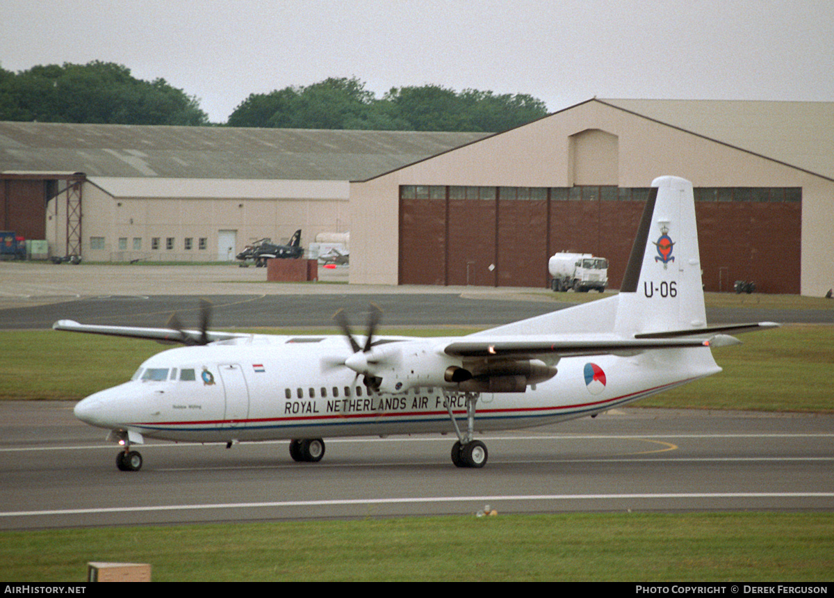 Aircraft Photo of U-06 | Fokker 50 | Netherlands - Air Force | AirHistory.net #628477